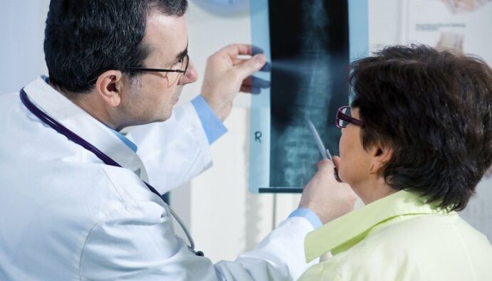 rentgenski pregled hrbtenice z osteohondrozo